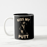 Kiss My Putt Retro Vintage 1940 Golf Golfer Lovers