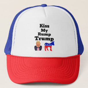 Kiss My Rump Trump Trucker Hat