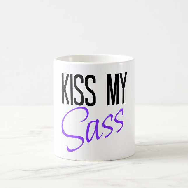 Kiss my Sass Coffee Mug (Center)
