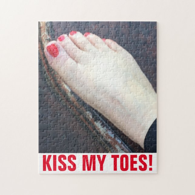 KISS MY TOES JIGSAW PUZZLE (Vertical)