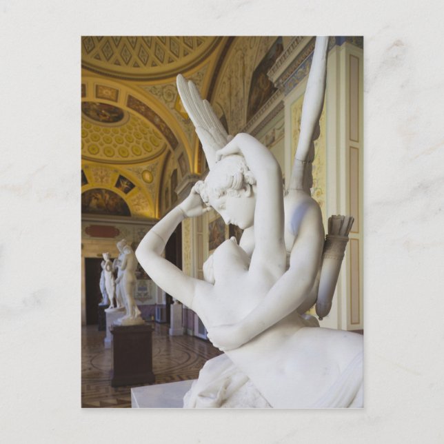 Kiss of Cupid and Psyche, by Antonio Canova Postcard (Front)