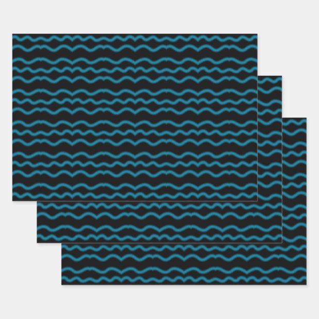 Kiss Of Light Modern Pop Art Abstract  Wrapping Paper Sheet (Set)