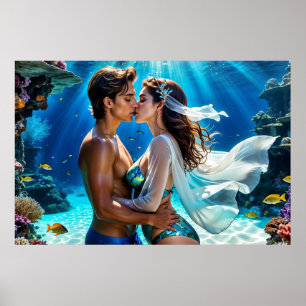 Kiss of the Undersea Lovers Poster