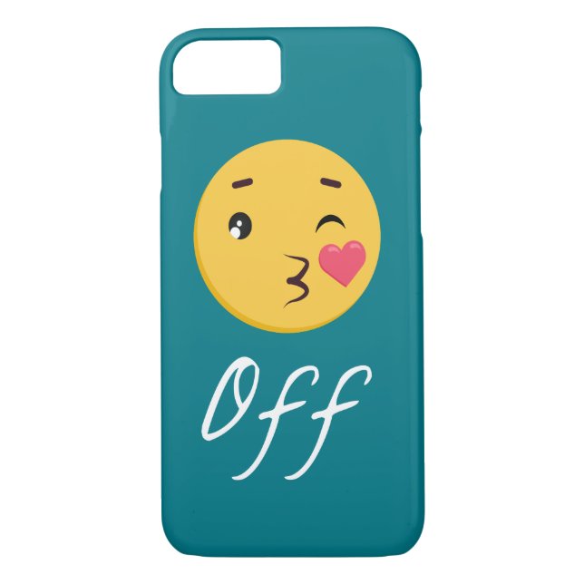 Kiss Off Emoji Funny Trendy Popular Cute Case-Mate iPhone Case (Back)