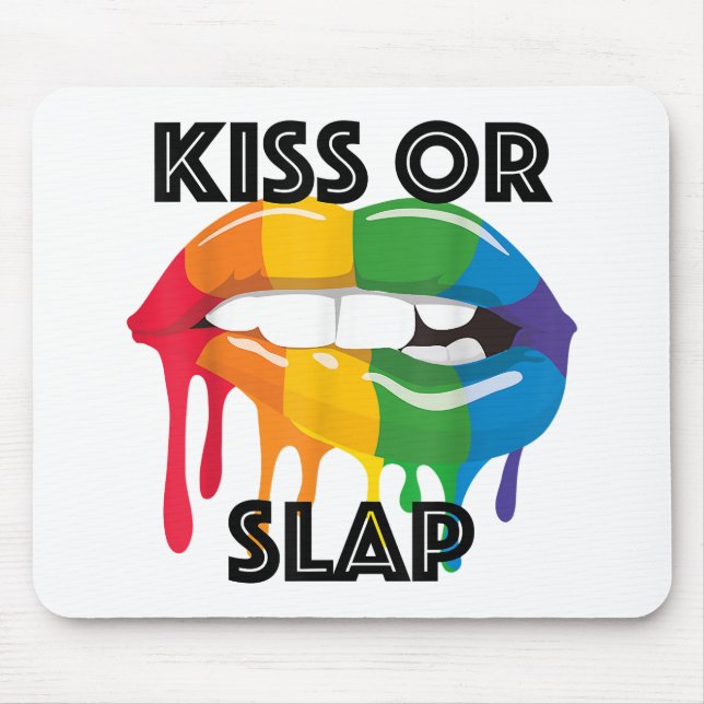 KISS OR SLAP MOUSE PAD (Front)