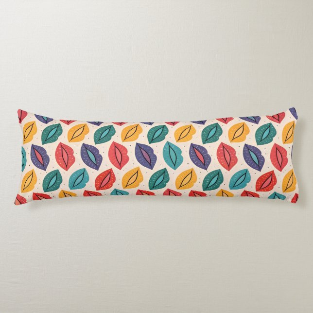 Kiss Pattern Body Cushion (Front)