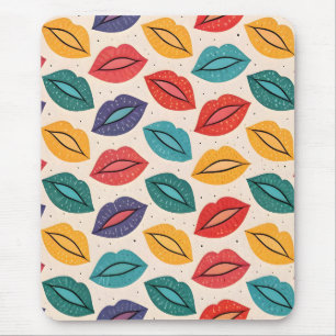 Kiss Pattern Mouse Pad