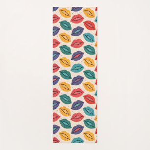 Kiss Pattern Yoga Mat