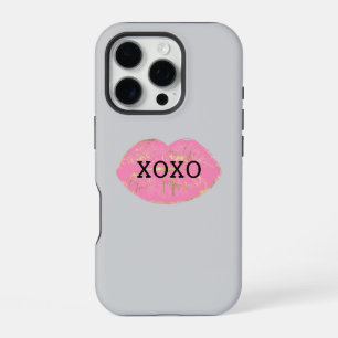 Kiss Pink Lips XOXO iPhone 16 Pro Case