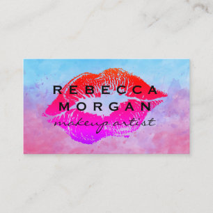 Kiss Stain Watercolor Business Card