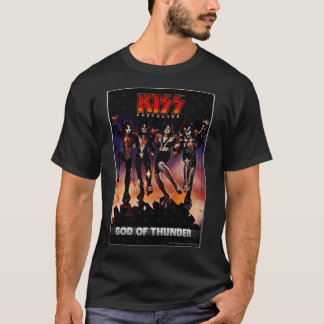 KISS the band Destroyer God ofhunder family T-Shirt