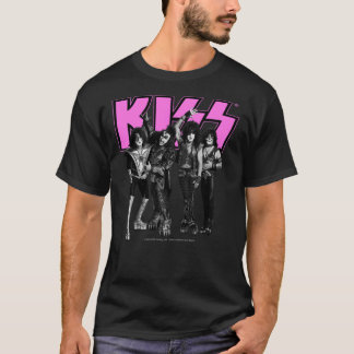 KISS ® The Band - Pink, Black and White Version Cl T-Shirt