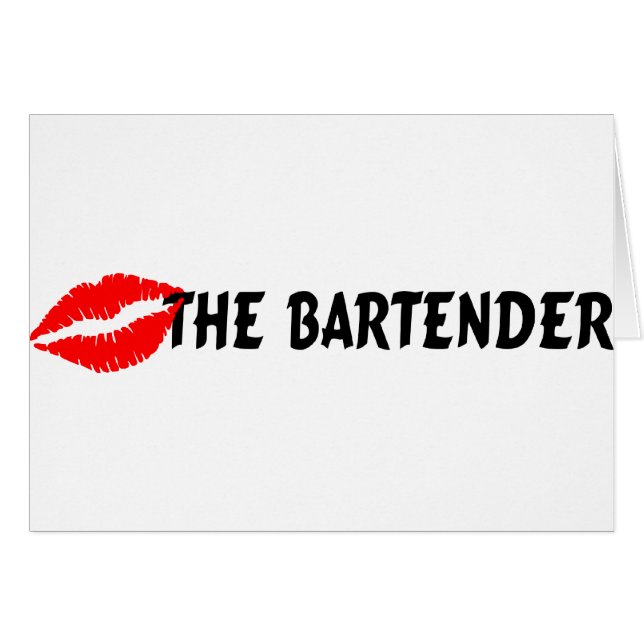 Kiss The Bartender (Front Horizontal)