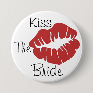 Kiss The Bride 7.5 Cm Round Badge
