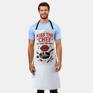 KISS THE CHEF (AT YOUR OWN RISK) APRON