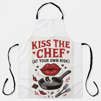 KISS THE CHEF (AT YOUR OWN RISK) APRON