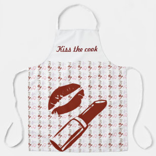 Kiss the cook Apron Makeup lipstick 