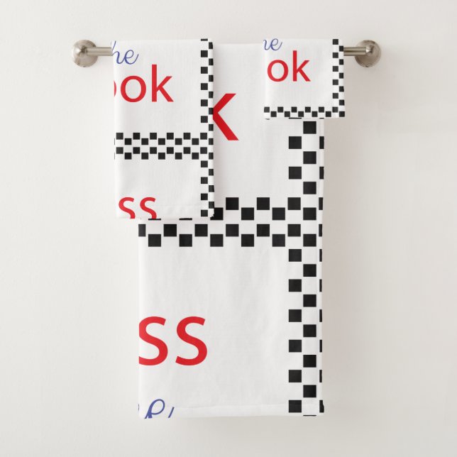 Kiss The Cook Bath Towel Set (Insitu)