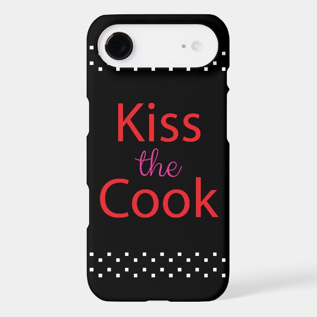 Kiss The Cook Case-Mate iPhone Case (Back)