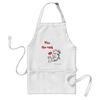 Kiss the cook. Chef father dad's Standard Apron