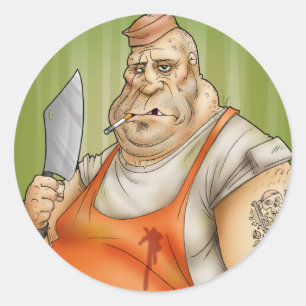 Kiss the Cook Classic Round Sticker