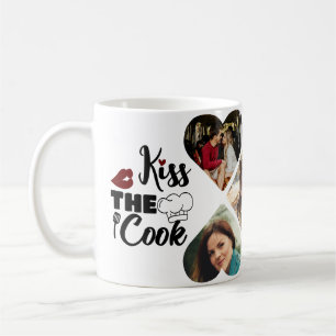 kiss the cook coffee mug