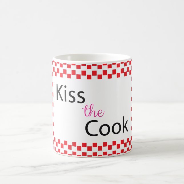 Kiss The Cook Coffee Mug (Center)