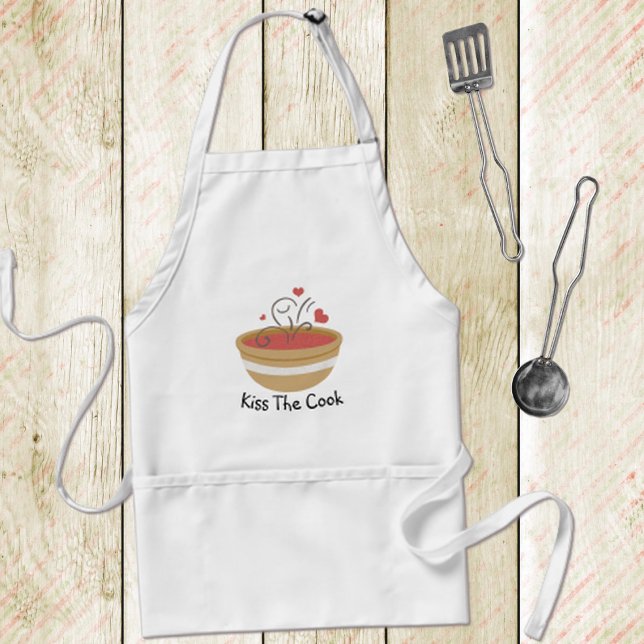 Kiss The Cook Cosy Kitchen Standard Apron (Creator Uploaded)