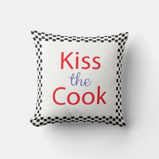 Kiss The Cook Cushion (Front)