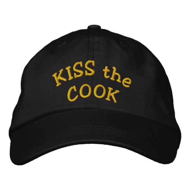 KISS the COOK Embroidered Cap (Front)
