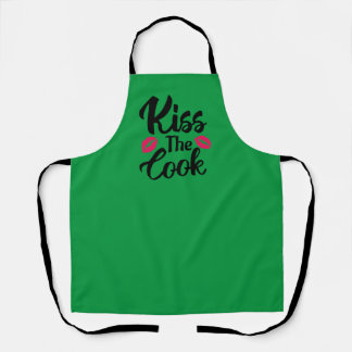 Kiss The Cook, Funny Novelty Gift, Funny Cook  Apron