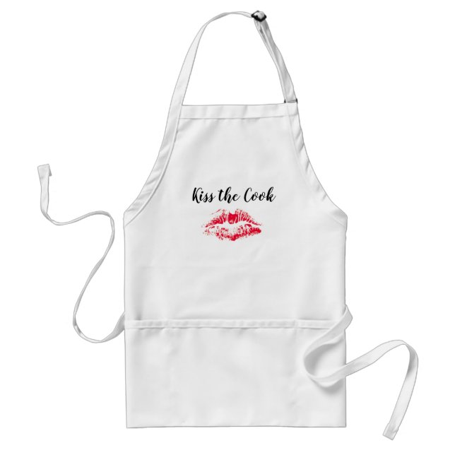 Kiss The Cook Funny Quote Standard Apron (Front)