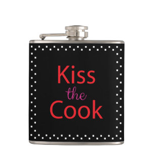 Kiss The Cook Hip Flask