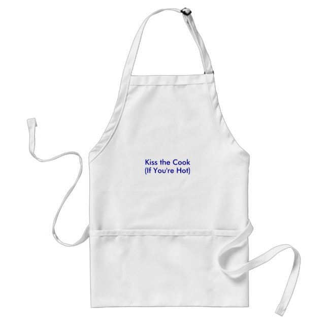 Kiss the Cook, (If You're Hot) Standard Apron (Front)