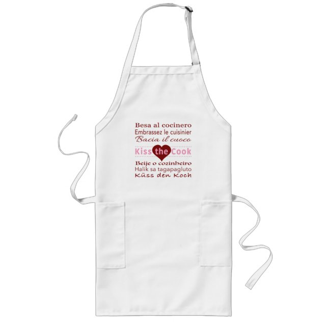 Kiss the Cook in 7 Languages Apron (Front)