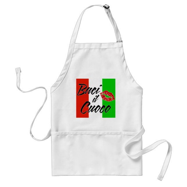 Kiss The Cook (Italian) Standard Apron (Front)