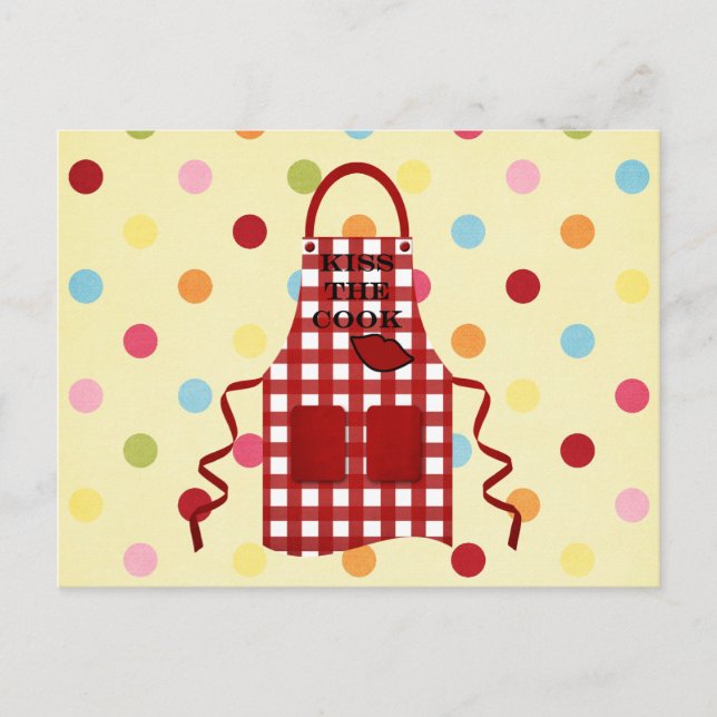 Kiss The Cook Postcard (Front)