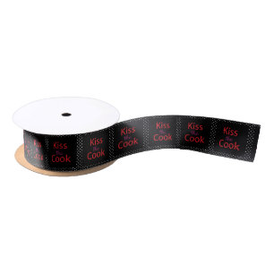Kiss The Cook Satin Ribbon