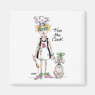 "Kiss The Cook" She needs it!  Magnet