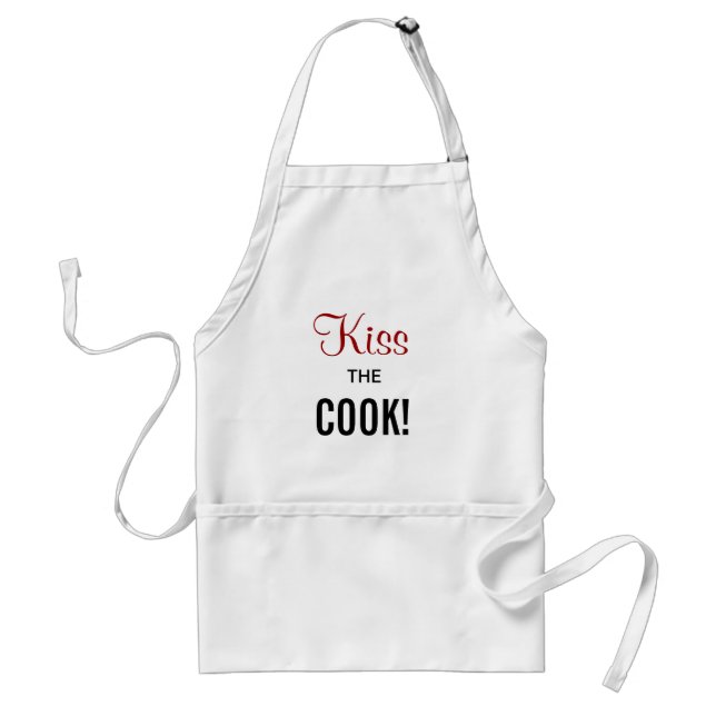 Kiss the Cook! Standard Apron (Front)
