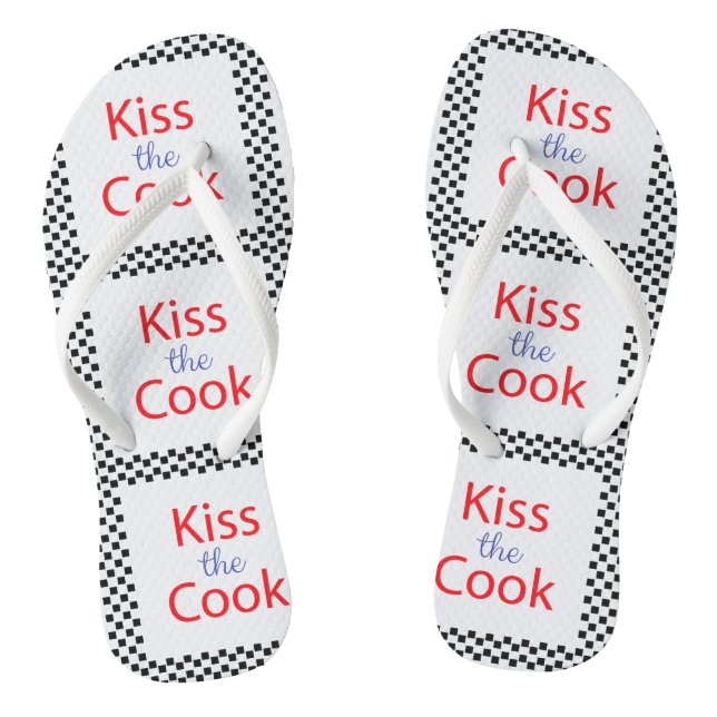Kiss The Cook Thongs (Footbed)