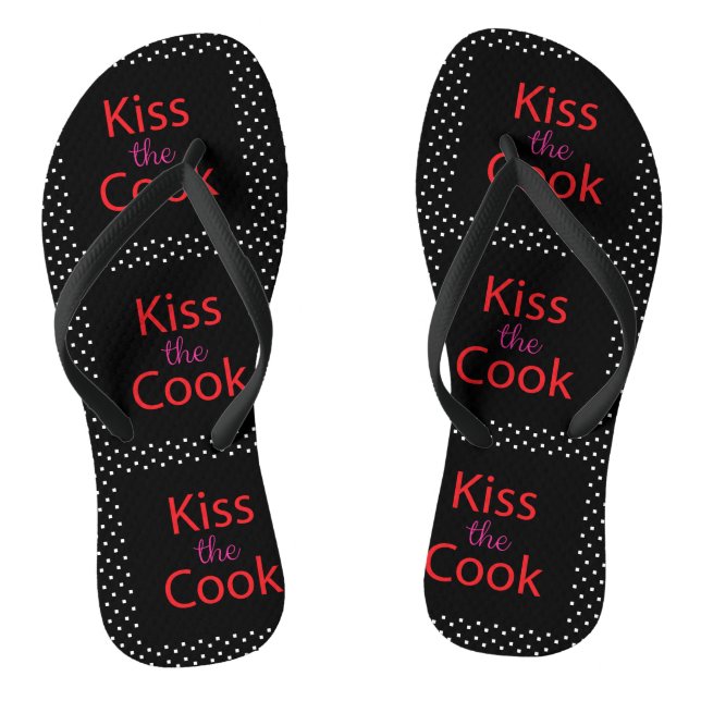 Kiss The Cook Thongs (Footbed)
