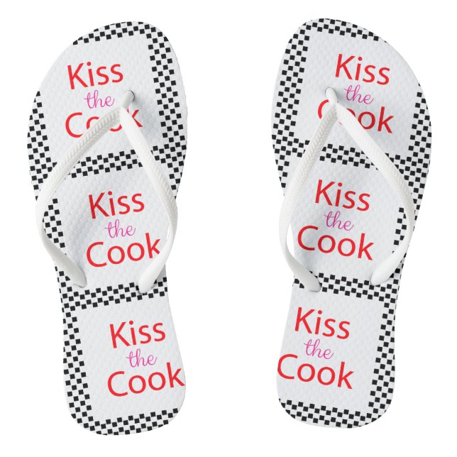 Kiss The Cook Thongs (Footbed)
