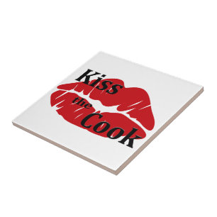 Kiss the Cook Tile Trivet
