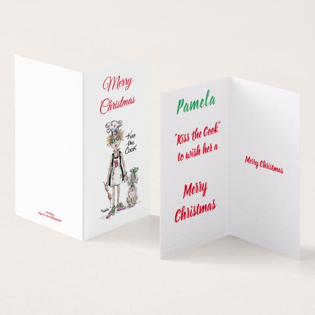 "Kiss the Cook" vignette tired woman needs support (Inside and Outside)