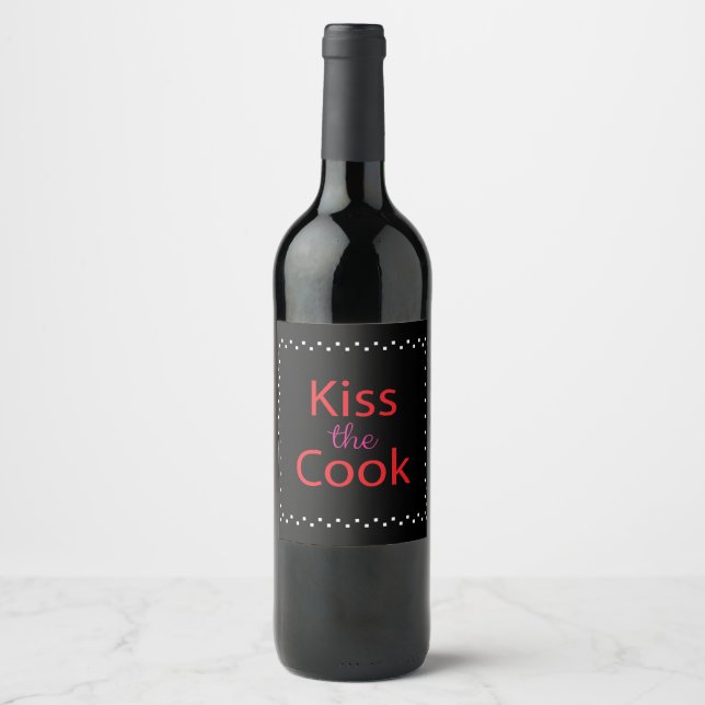 Kiss The Cook Wine Label (Front)