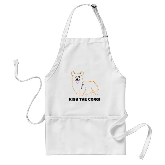 Kiss the corgi apron (Front)