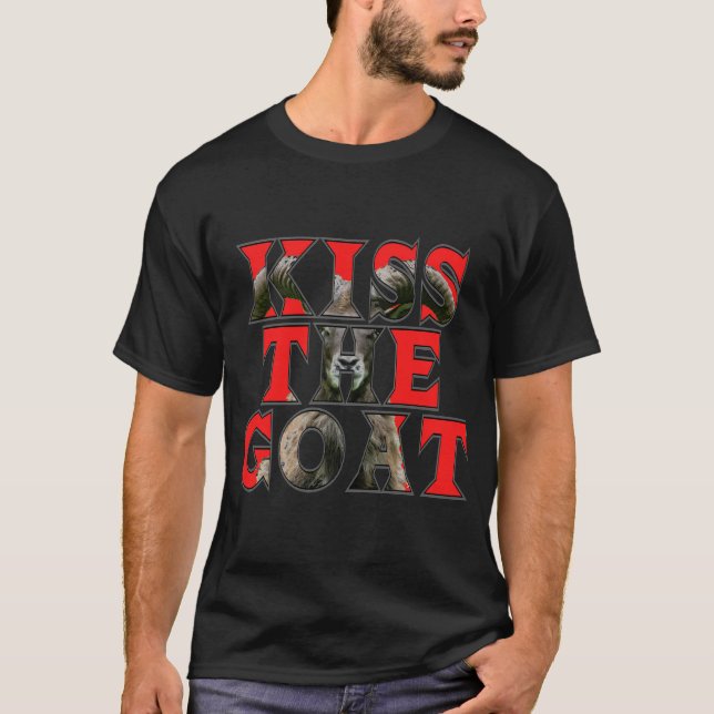 Kiss the Goat Old Logo Tshirt (Front)