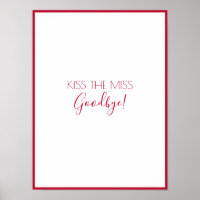Kiss The Miss Goodbye Bachelorette Game Keepsake