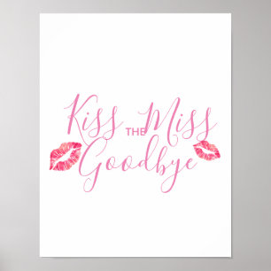 Kiss the miss goodbye game poster